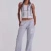 13 Grijze gemêleerde bootcut Monster Joggers