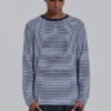 62 Stripe Navy-shirt met lange mouwen