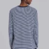 62 Stripe Navy-shirt met lange mouwen