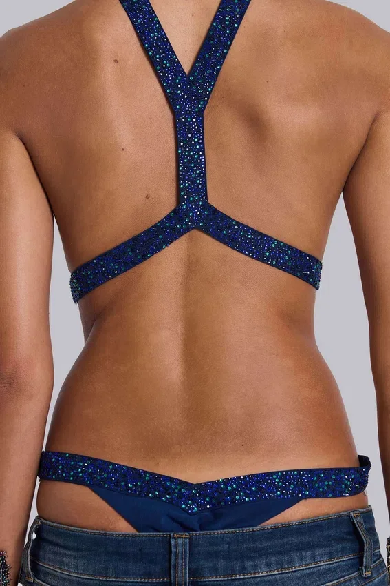 6AM Bodysuit met uitsnijdingen in Midnight