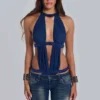 6AM Bodysuit met uitsnijdingen in Midnight