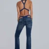 6AM Bodysuit met uitsnijdingen in Midnight