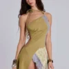 Adina mini-jurk met open rug