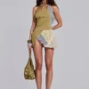 Adina mini-jurk met open rug