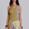 Adina mini-jurk met open rug