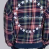 Adrenaline geruite hoodie met rits