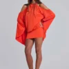 Alula mini-jurk met tropische versieringen