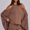 Alula mini-jurk met vlinderversiering