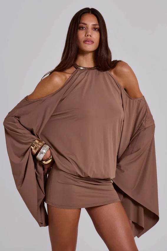 Alula mini-jurk met vlinderversiering
