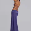 Amara maxi-jurk met bandjes en metalen afwerking