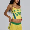 Amerela Airtex minishort