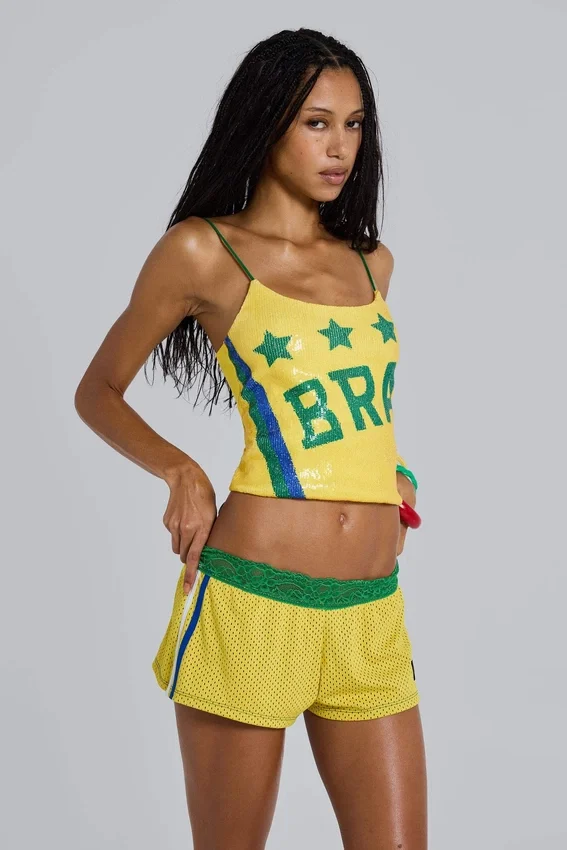 Amerela Airtex minishort