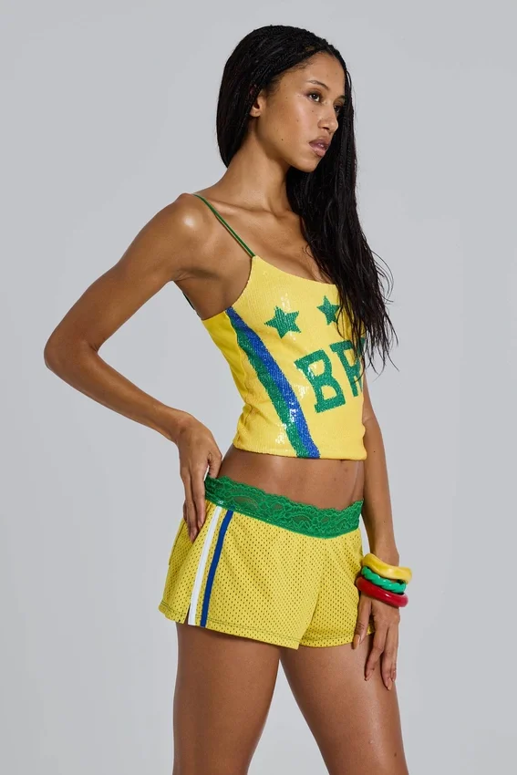 Amerela Airtex minishort