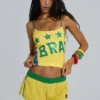 Amerela Airtex minishort