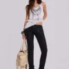 Ardor gecoate skinny jeans met lage taille