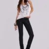 Ardor gecoate skinny jeans met lage taille