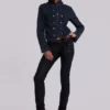 Ardor gecoate skinny jeans met lage taille