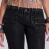 Ardor gecoate skinny jeans met lage taille