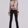 Ardor gecoate skinny jeans met lage taille