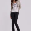 Ardor gecoate skinny jeans met lage taille