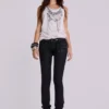 Ardor gecoate skinny jeans met lage taille