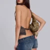Ardor mini-denimshort in blauwe wassing