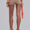 Areca met de hand versierde minishorts