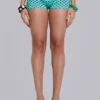 Ashlee mini-short van kant met stippen