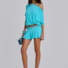 Azurae miniskort met studs