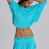 Azurae miniskort met studs