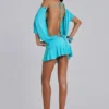 Azurae miniskort met studs