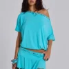 Azurae miniskort met studs