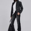 Bedrock gewaxt denimjack met capuchon