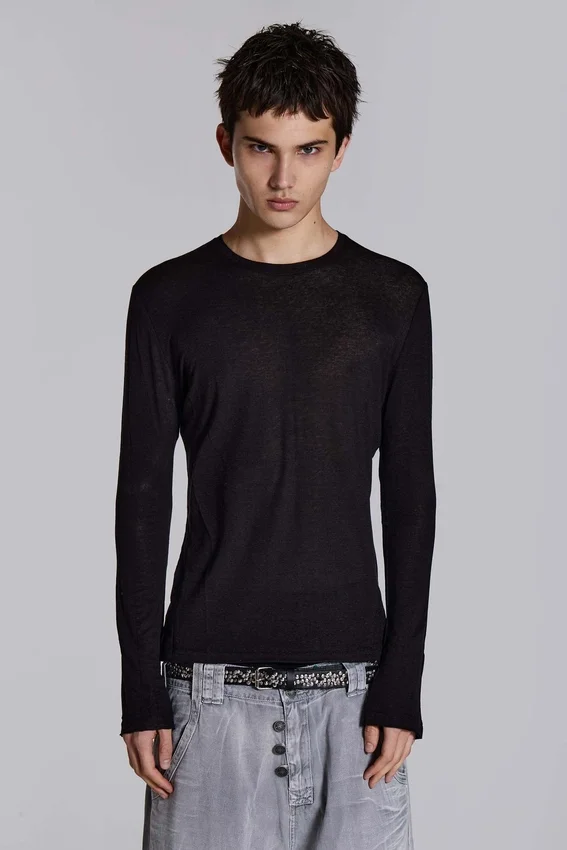 Black Mist-shirt met lange mouwen