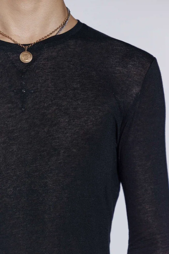 Black Mist-shirt met lange mouwen