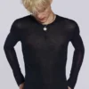 Black Mist-shirt met lange mouwen