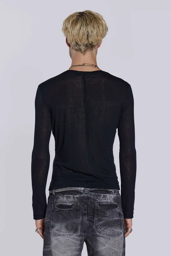 Black Mist-shirt met lange mouwen