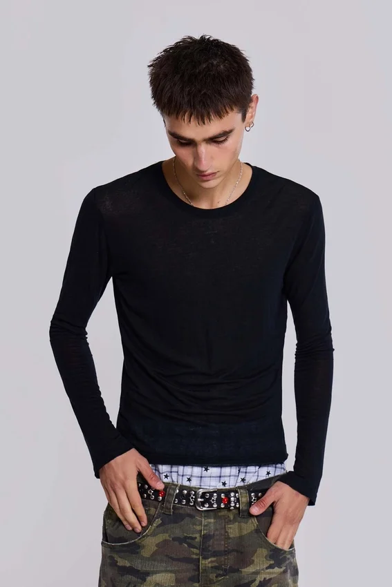 Black Mist-shirt met lange mouwen