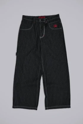 Black Ollie Pinstripe XL Colossus Jeans