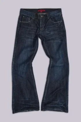 Blaue Jude Bootcut-Jeans