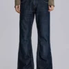 Blaue Jude Bootcut-Jeans