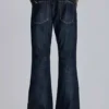 Blaue Jude Bootcut-Jeans