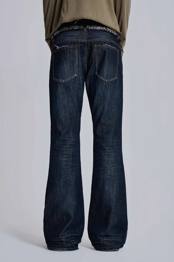 Blaue Jude Bootcut-Jeans