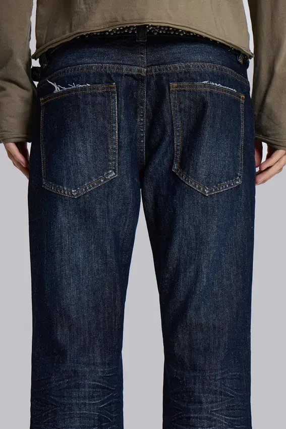 Blaue Jude Bootcut-Jeans