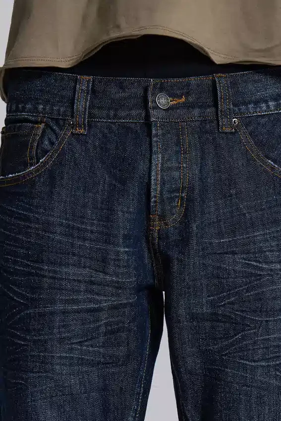 Blaue Jude Bootcut-Jeans