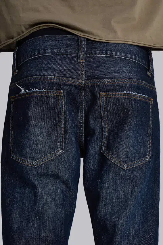 Blaue Jude Bootcut-Jeans