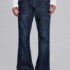 Blaue Jude Bootcut-Jeans