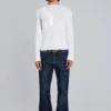 Blaue Jude Bootcut-Jeans