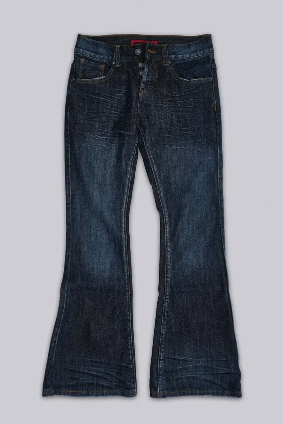 Blaue Jude Bootcut-Jeans