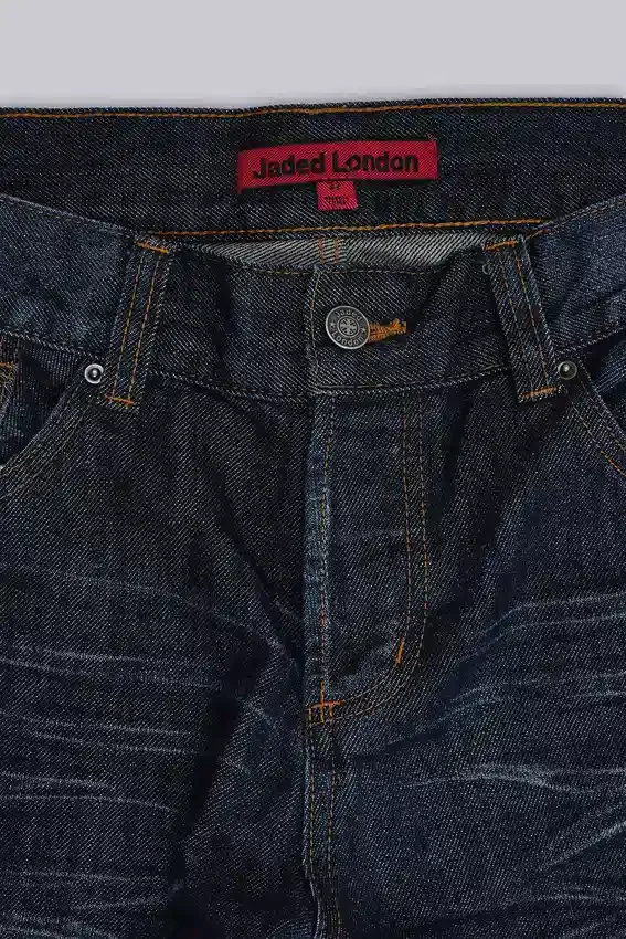 Blaue Jude Bootcut-Jeans
